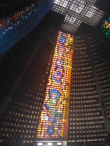 Enormous stained glass window